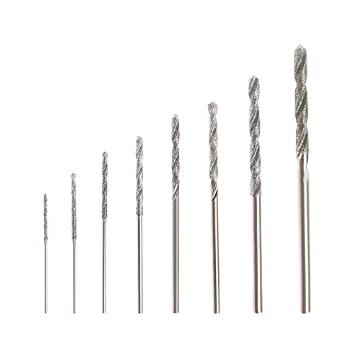 eMagTech 8 Stück Diamantspitze Spiralbohrer...
