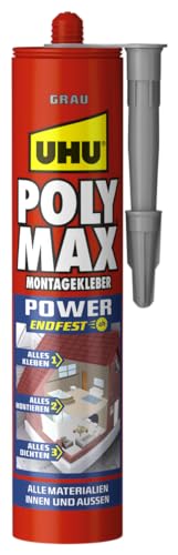 UHU POLY MAX POWER Montagekleber grau,...