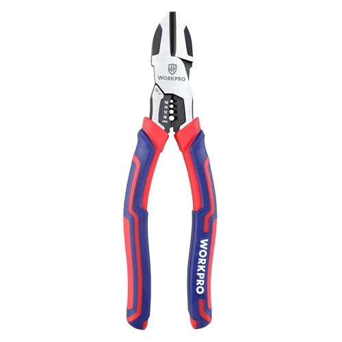 WORKPRO Seitenschneider Abisolierzange 2-in-1...