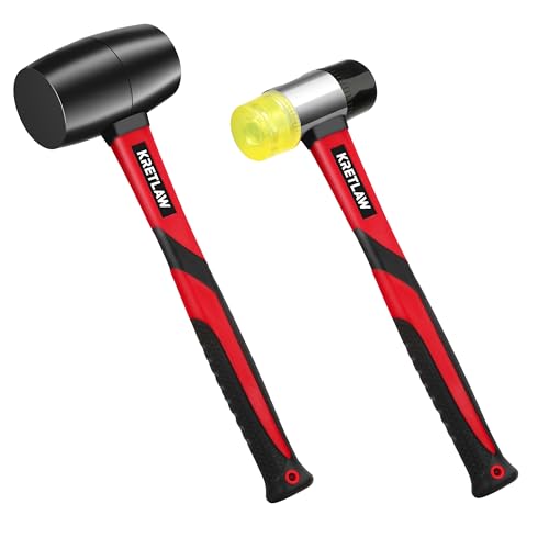 KRETLAW 2tlg. Gummihammer-Set, 450g...