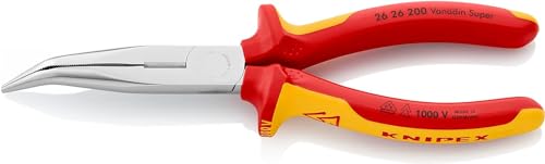 KNIPEX Flachrundzange mit Schneide...
