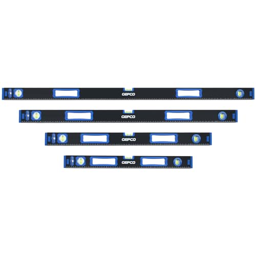 Profi Wasserwaagen Set 4-tlg Aluminium 3...