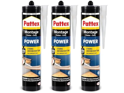 Pattex Montagekleber Power, Baukleber mit...