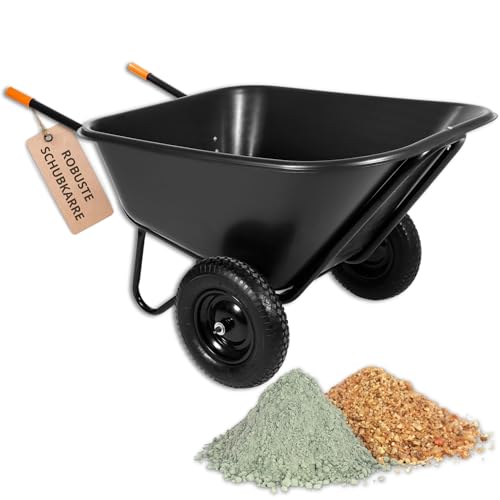 Schubkarre Vollgummi mit 2 Rädern - 160kg...