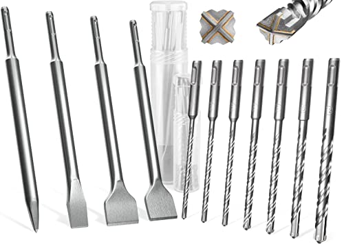 KSP-TEC® | SDS Plus Bohrer + Meißel Set |...