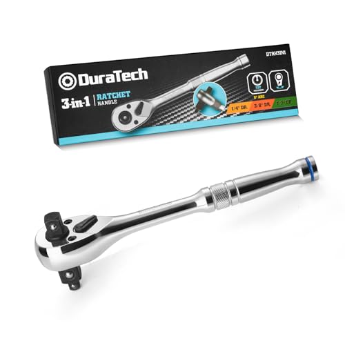 DURATECH 3-IN-1 Umschaltknarre, 1/4', 3/8',...