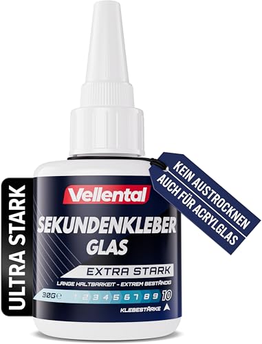 Sekundenkleber Glas extra stark - Glaskleber...
