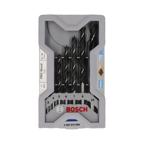 Bosch 7x PRO Wood Brad Point Drill Bit Set...