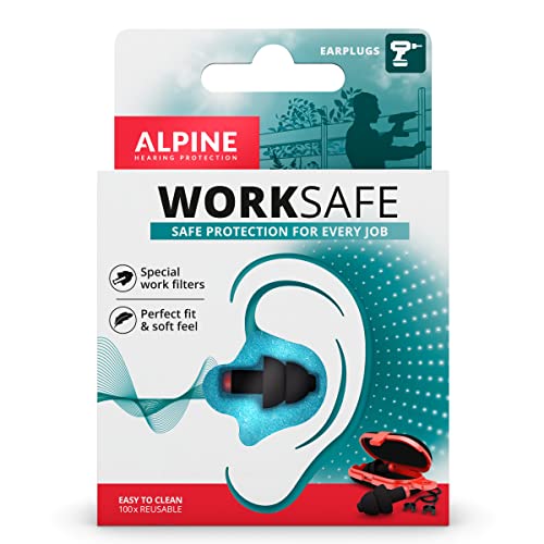 Alpine WorkSafe Gehörschutz Ohrstöpsel für...