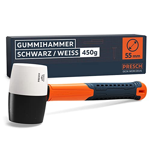 Presch Gummihammer Schwarz/Weiß 450g -...