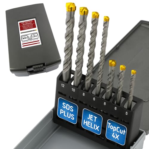 WELIQU TopCut SDS-PLUS X Hammerbohrer Set...