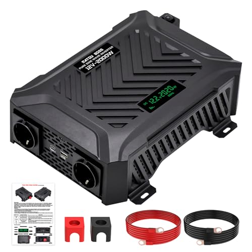 DATOUBOSS Wechselrichter 12v auf 230v Reiner...
