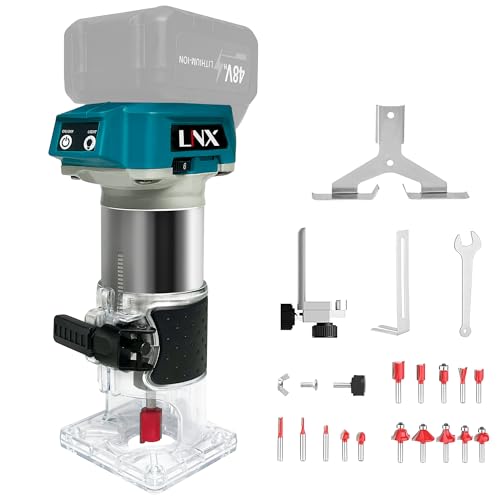 L1NXIXI Akku Oberfräse für Makita 18V, 800W...