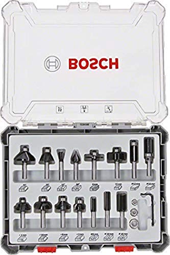 Bosch Professional 15tlg. Fräser Set (für...