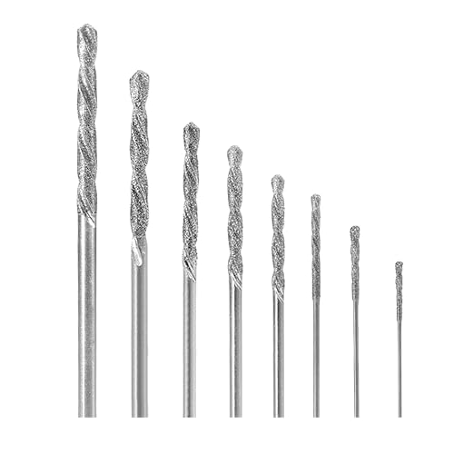 8-teiliges Diamantspitze Spiralbohrer Set,...