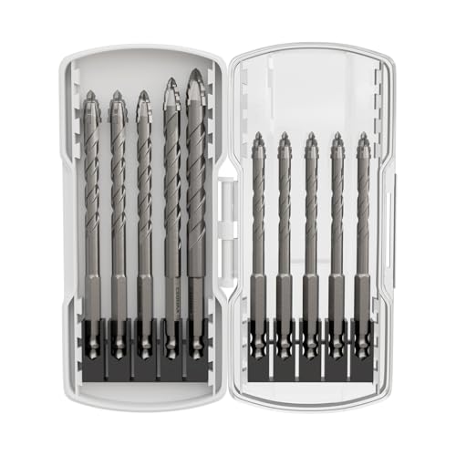 CSOOM Fliesenbohrer Glasbohrer Set, 10 Stück...