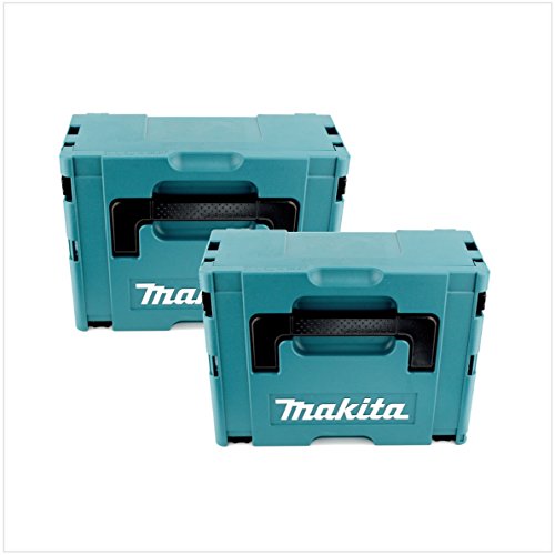 2x Makita Kunststoff Werkzeug Koffer MAKPAC 2...
