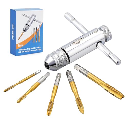 Fippy Gewindebohrer Set, 5 Stück M3 M4 M5 M6...