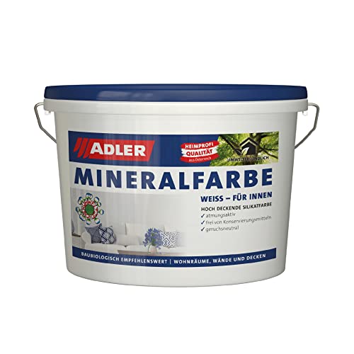 ADLER Mineralfarbe- weiße, geruchsneutrale...