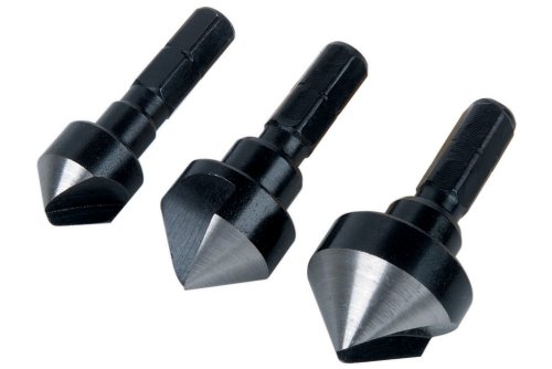 wolfcraft Kegelsenker-Set, Sechskant-Schaft,...