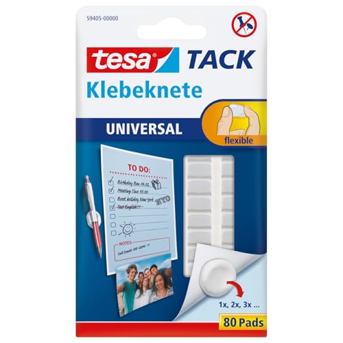 tesa TACK Klebeknete - selbstklebende,...