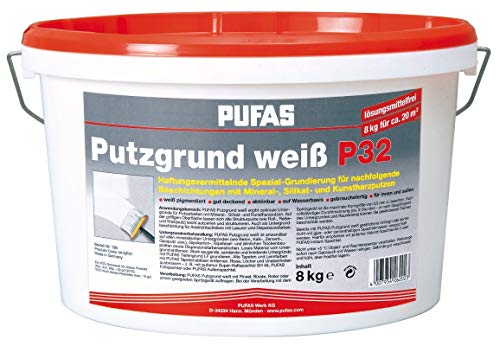 PUFAS Putzgrund P 32 8,000 KG, 138, Weiß, 8...