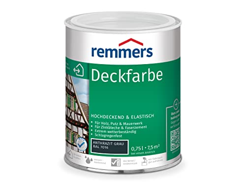 Remmers Deckfarbe anthrazitgrau (RAL 7016),...