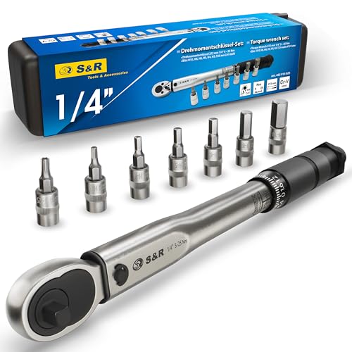 S&R S&R-1/4-Zoll Drehmomentschlüssel für...