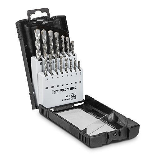TROTEC 15-teiliges Steinbohrer-Set aus...