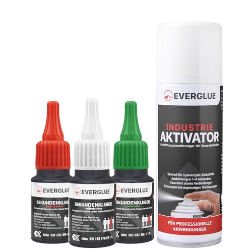 EVERGLUE Sekundenkleber dünn + mittel + dick...