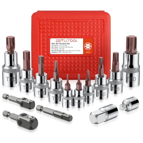 GETLITOOL Torx Bit Steckschlüsselsatz,...