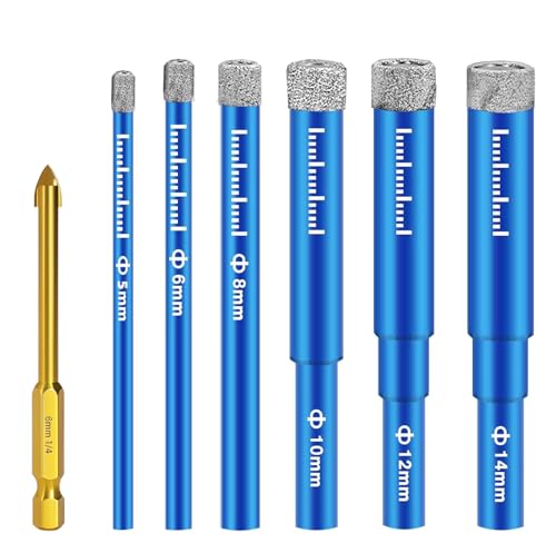 7 Stück Fliesenbohrer Glasbohrer...