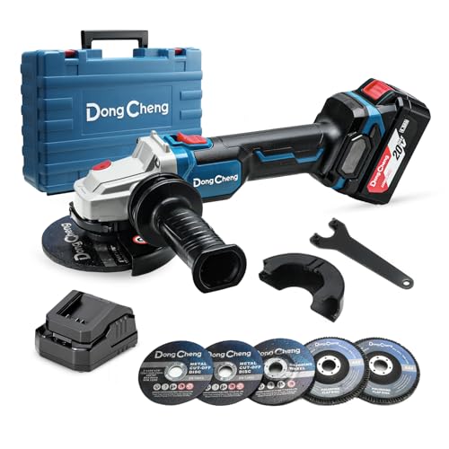 DongCheng Akku Winkelschleifer 18V, Ø125mm,...