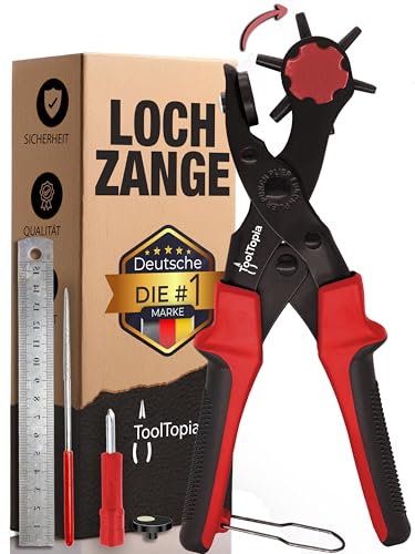 Lochzange für Leder [KOMPLETTSET], Locheisen...