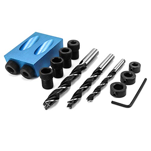 QWORK 15 Degree Pocket Loch Jig Kit ,...