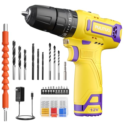 Akku-Schlagbohrmaschine 12 V, PULITUO...