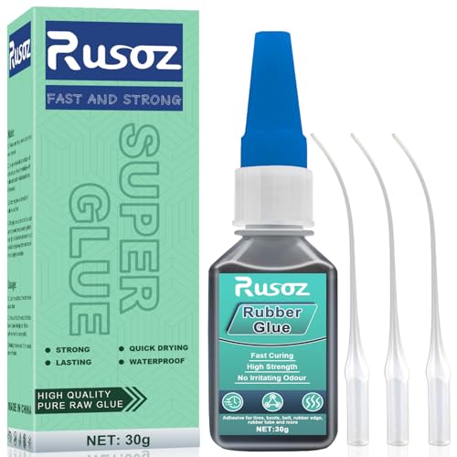 Rusoz Gummikleber Sekundenkleber Extra Stark,...