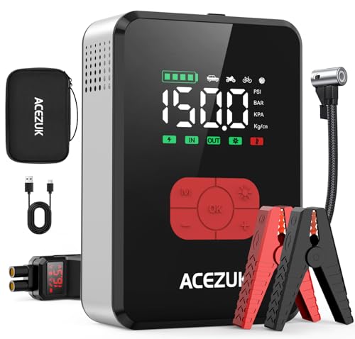 ACEZUK Starthilfe Powerbank mit 150PSI...