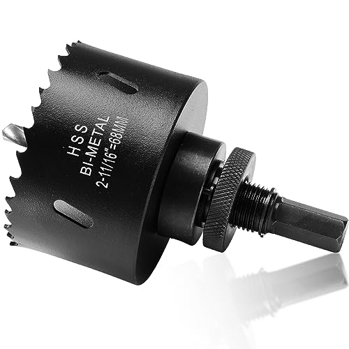 Lochsäge 68mm, Bi-Metall Lochbohrer mit 40mm...