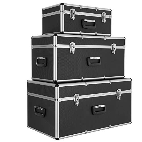 Arebos 3er Set Transportkoffer | Aluminium |...