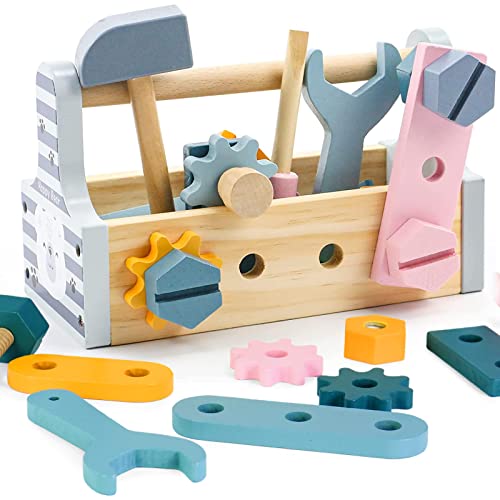 Werkzeugkoffer Kinder Montessori Spielzeug ab...