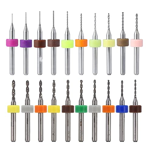 HUAZIZ 20 Pcs PCB Micro Spiralbohrer...