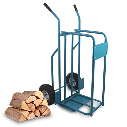 BITUXX® Brennholz Sackkarre Kaminholzkarre...