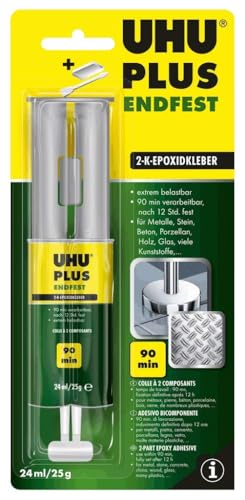 UHU 2-Komponentenkleber Plus Endfest,...