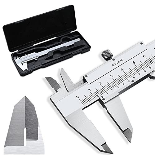 Retoo Messschieber Analog 150 mm aus Stahl...