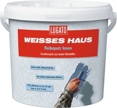 Lugato Weisses Haus Reibeputz Innen 3mm 20 kg