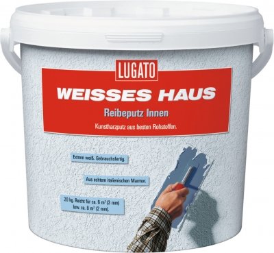 Lugato Weisses Haus Reibeputz Innen 2mm 8 kg