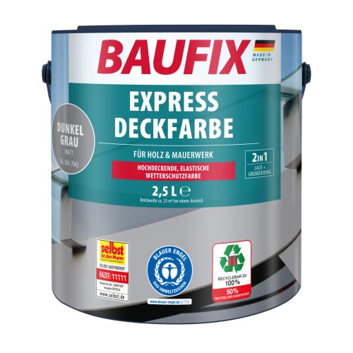 BAUFIX Express-Deckfarbe, Wetterschutzfarbe...