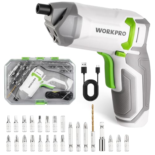 WORKPRO 3,6V Mini Exzenter-Akkuschrauber,...