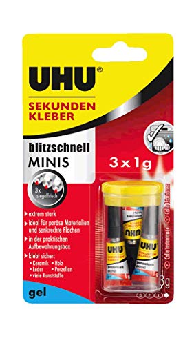 UHU Sekundenkleber blitzschnell MINIS gel...